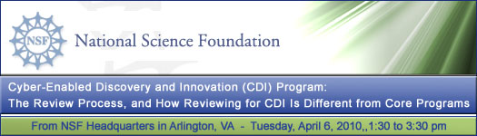 Cyber-Enabled Discovery and Innovation (CDI) Program