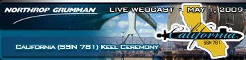 Northrop Grumman California (SSN 781) Keel Laying Ceremony