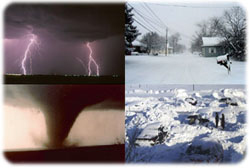Image of Lightning Storm, Tornado, Blizzards