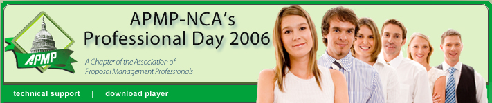 Archived Webcast of APMP-NCA's Professional Day 2006