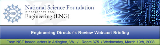 The National Science Foundation (NSF), Emerging Frontiers in Research and Innovation (EFRI) Webcast Briefing, September 19, 2006 from 1PM to 5:30PM