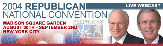 2004 Republican Convention  - Madison Square Garden, August 30 - September 2, New York City