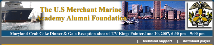 Live webcast of events surrounding T/V Kings Pointer in Baltimore, June 20-21, 2007