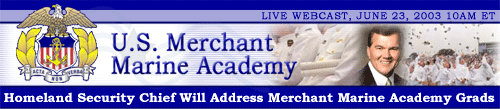 Homeland Security Chief Will Address Merchant Marine Academy Grads Live Webcast