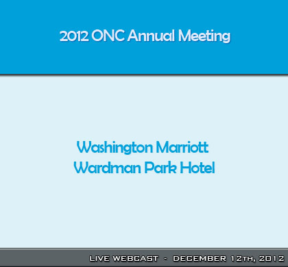 Video Will Play Here 2012 ONC Annual Meeting Graphic