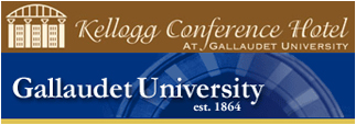 Kellogg Conference Hotel and Gallaudet Unversity logos