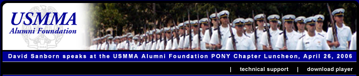 David Sanborn speaks at the USMMA Alumni Foundation PONY Chapter Luncheon, April 26, 2006