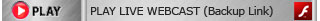 Play Live Webcast in Flash Video